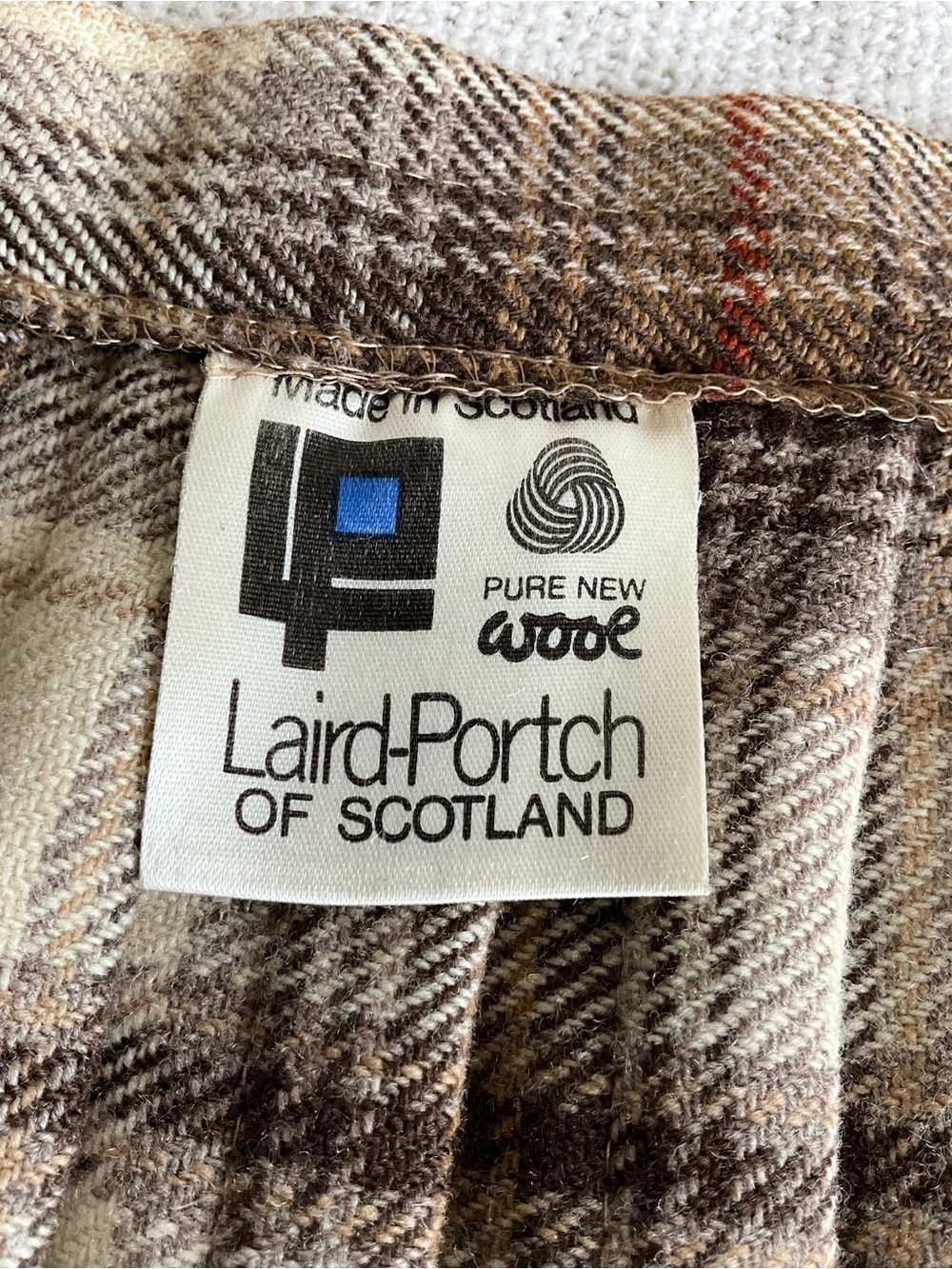 Vintage Laird-Portch Scotland Pure Wool Tartan Kilt Skirt Plaid Midi 6 - Picture 12 of 12